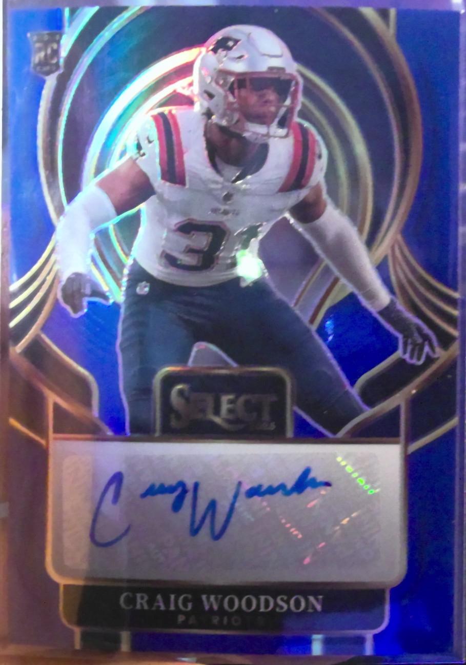 Craig Woodson #SIP-OWN 2025 Panini Select Select Signature Prizm Football