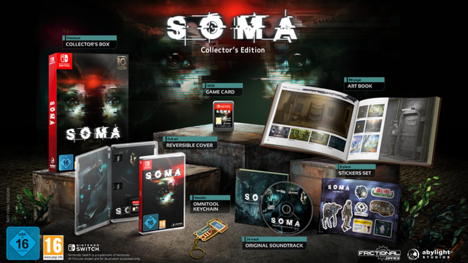 Carátula de SOMA Collector's Edition para Switch (edición PAL España)