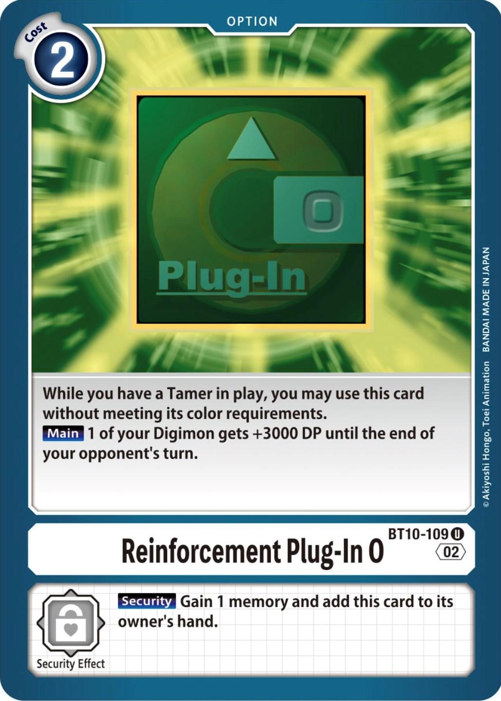 Reinforcement Plug-In 0 front