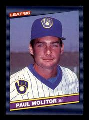 Paul Molitor #70 Baseball Cards 1986 Leaf Prices