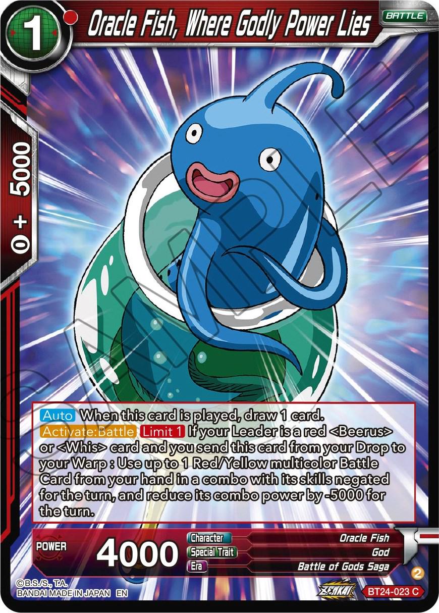 Oracle Fish, Where Godly Power Lies BT24-023 Dragon Ball Super Beyond Generations