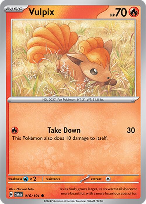 Vulpix #16 Pokemon Surging Sparks