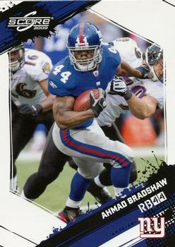 Ahmad Bradshaw #191 Football Cards 2009 Panini Score