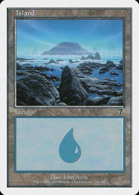 Island #334 Magic 7th Edition