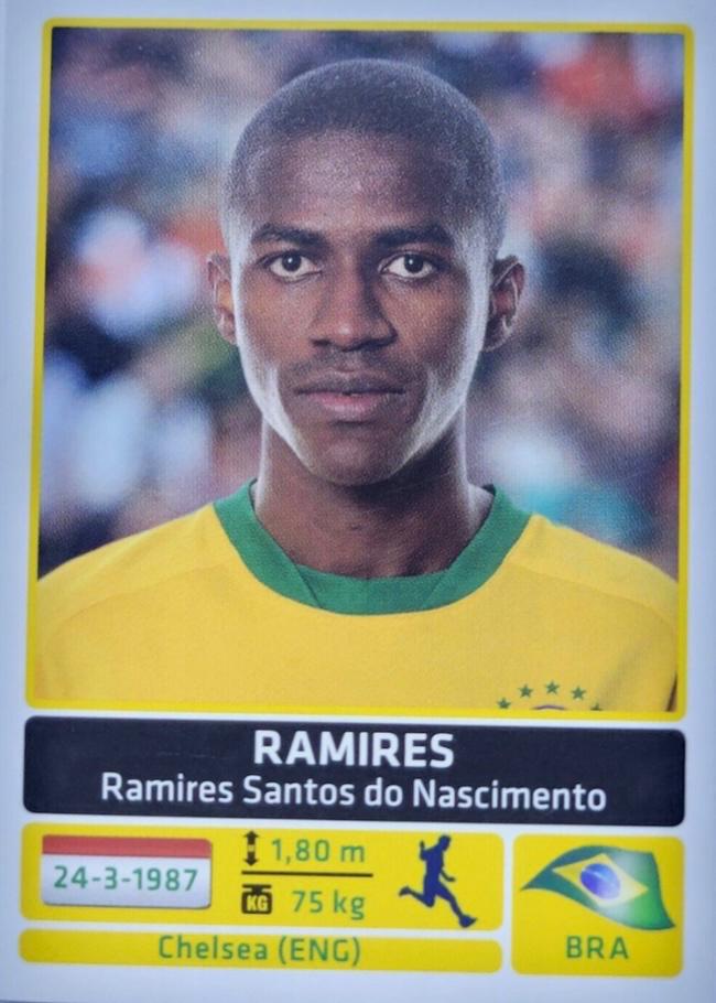 Ramires #125 Soccer Cards 2011 Panini Copa America Argentina Sticker
