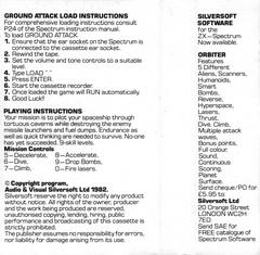 Full Cover Inside | Ground Attack ZX Spectrum