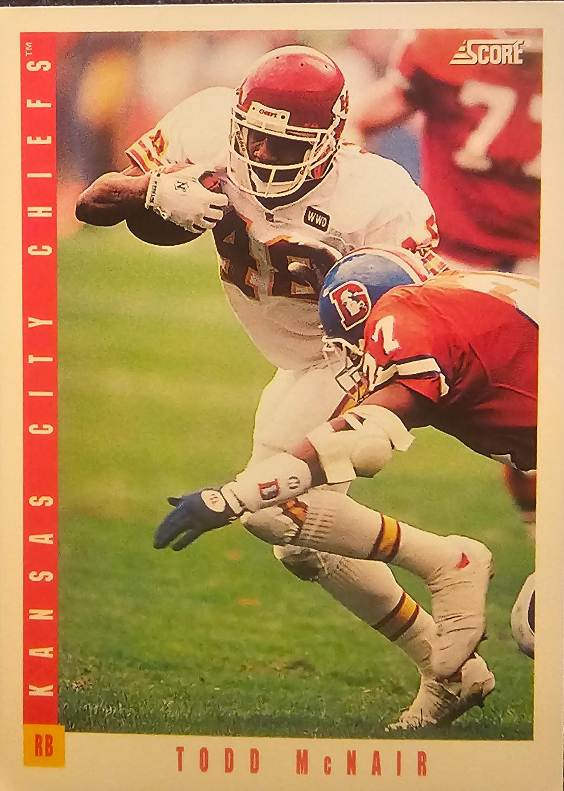 Todd McNair #22 Football Cards 1993 Panini Score