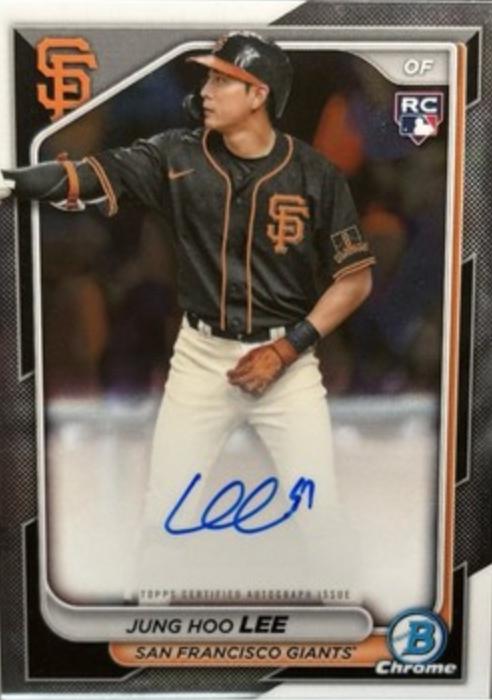 Jung hoo Lee #CRA-JLE Baseball Cards 2024 Bowman Chrome Rookie Autograph