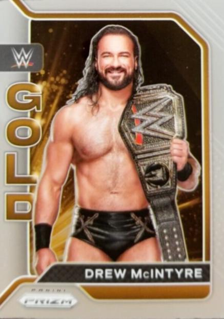 Drew McIntyre #2 Wrestling Cards 2022 Panini Prizm WWE Gold