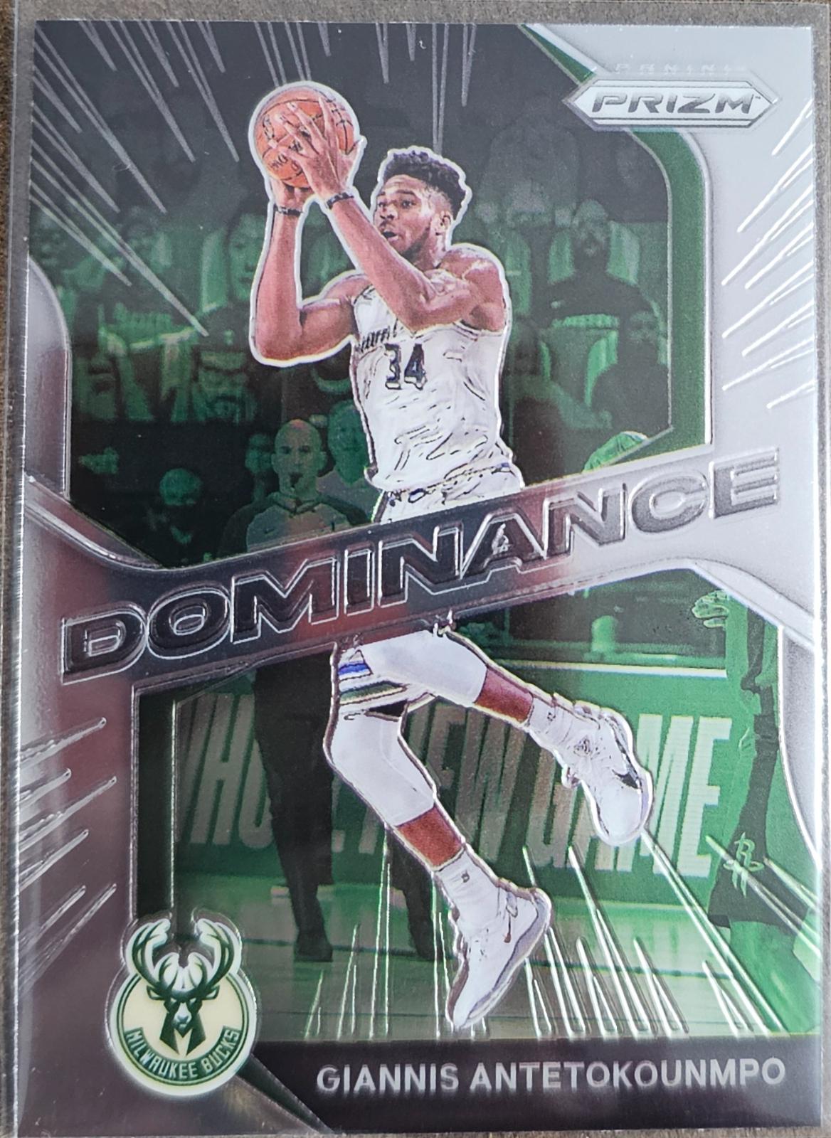 Giannis Antetokounmpo #7 Basketball Cards 2020 Panini Prizm Dominance