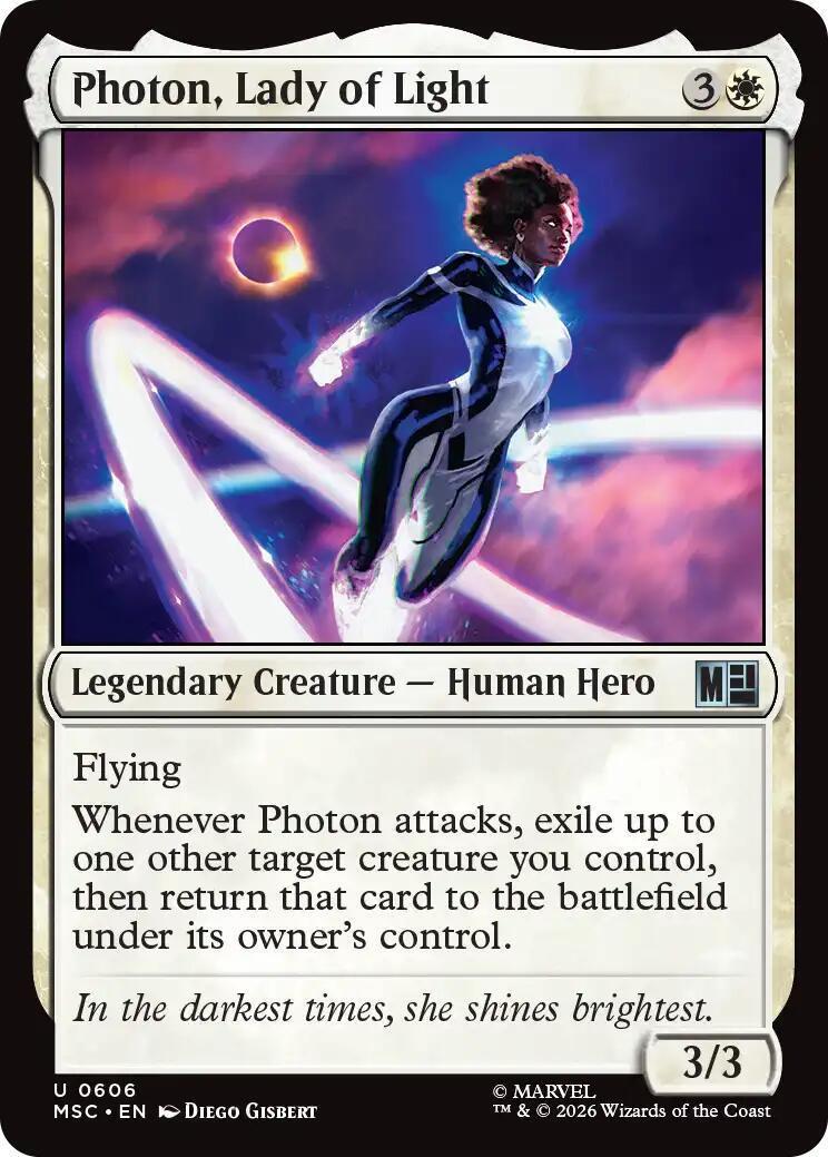 Photon, Lady of Light (Magic Marvel Super Heroes Commander)