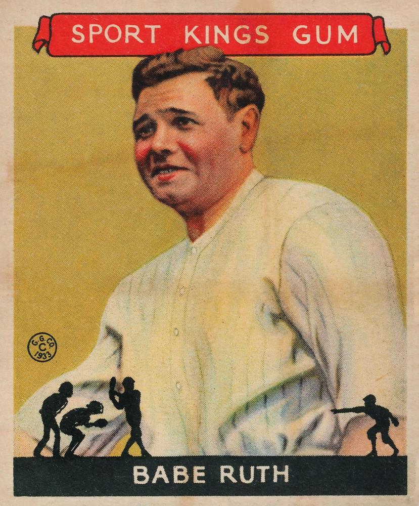 Babe Ruth #2 Baseball Cards 1933 Sport Kings
