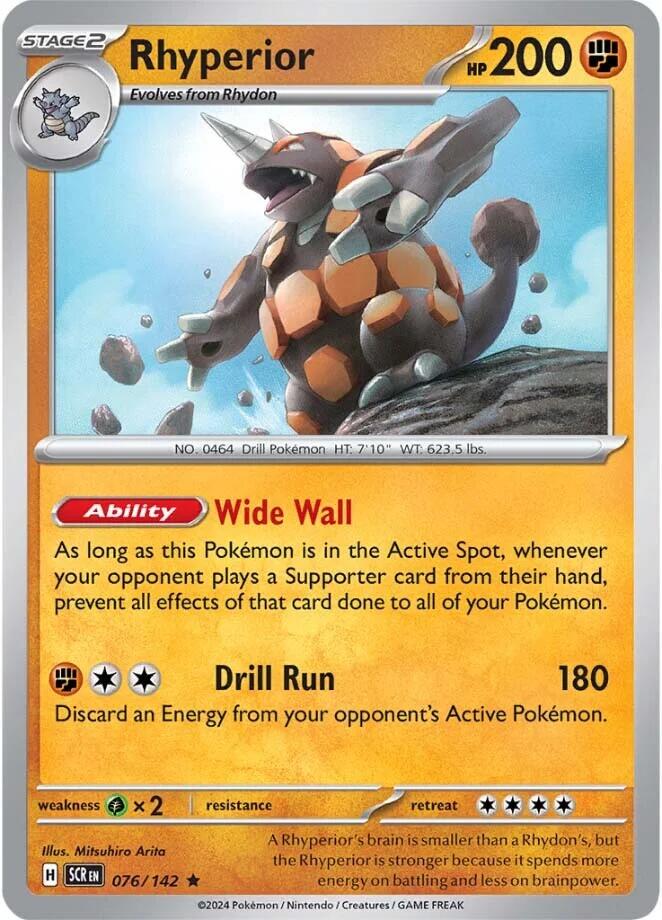 Rhyperior #76 Pokemon Stellar Crown
