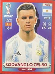 Giovani Lo Celso [Red] #ARG12 Soccer Cards 2022 Panini World Cup Qatar Stickers Prices
