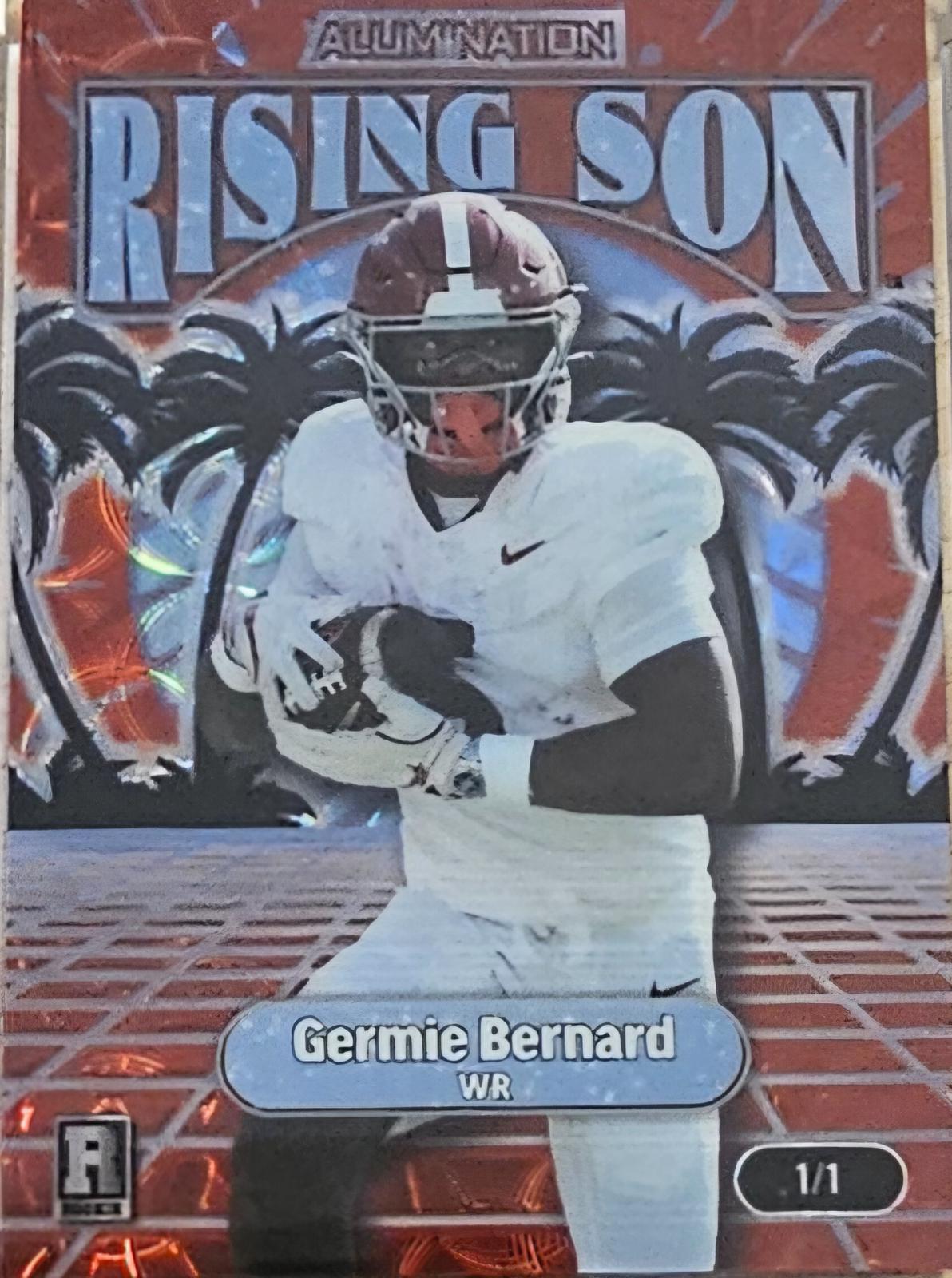 Germie Bernard #PMP-ARS-GB 2026 Wild Card Alumination Just The Hits Football