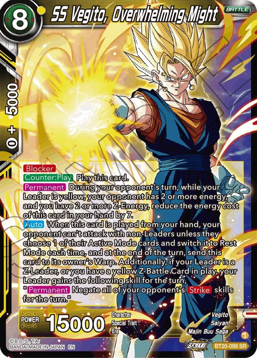 SS Vegito, Overwhelming Might BT20-099 Dragon Ball Super Power Absorbed