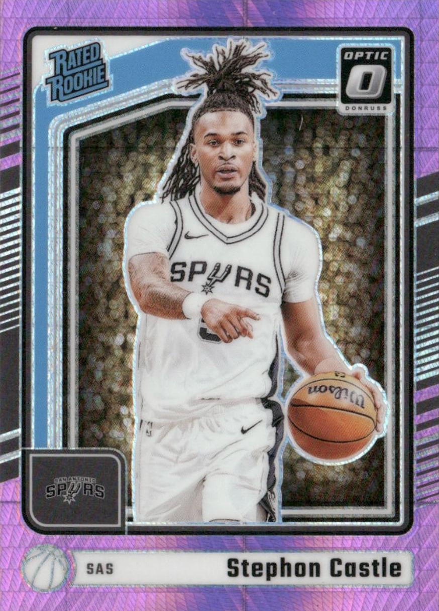 2024 Panini Donruss Optic Stephon Castle [Hyper Pink] #254 card