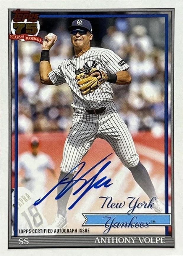 Anthony Volpe #91A-AV Prices | 2026 Topps 1991 Autograph