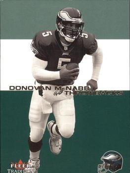 Donovan McNabb #5 TB Football Cards 2001 Fleer Throwbacks