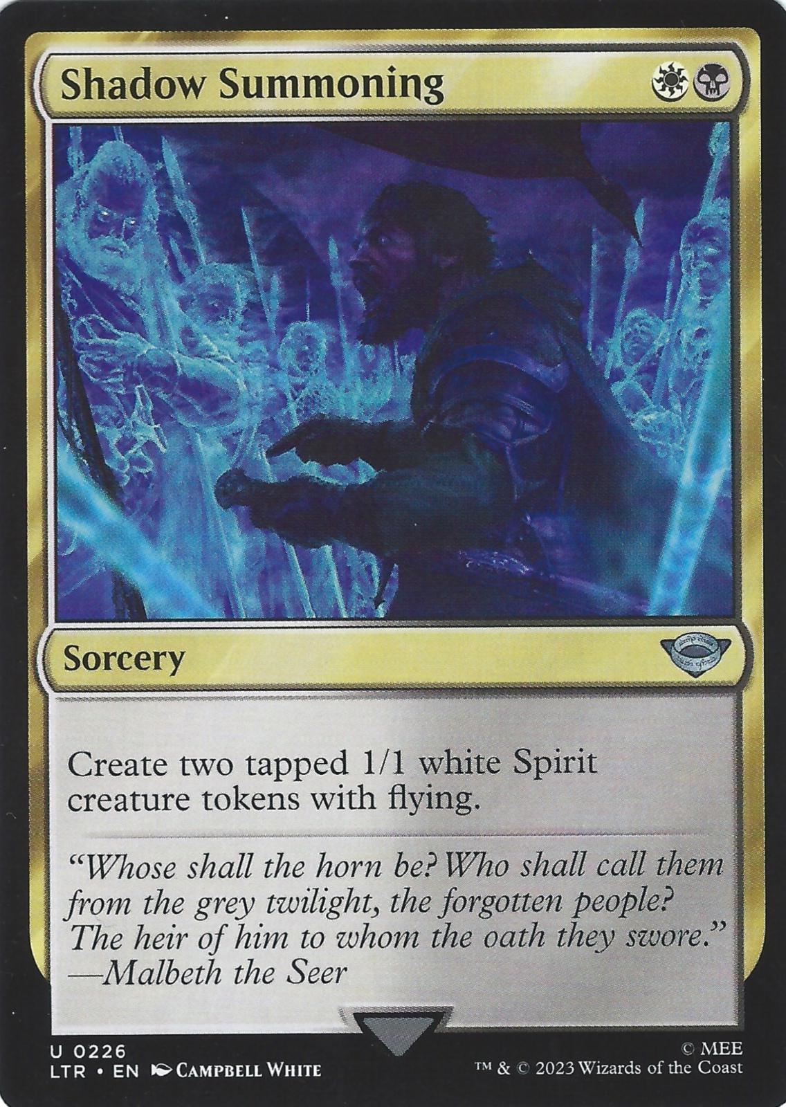 Shadow Summoning #226 Magic Lord of the Rings