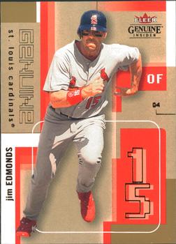 Jim Edmonds #5 2004 Fleer Genuine Insider Baseball