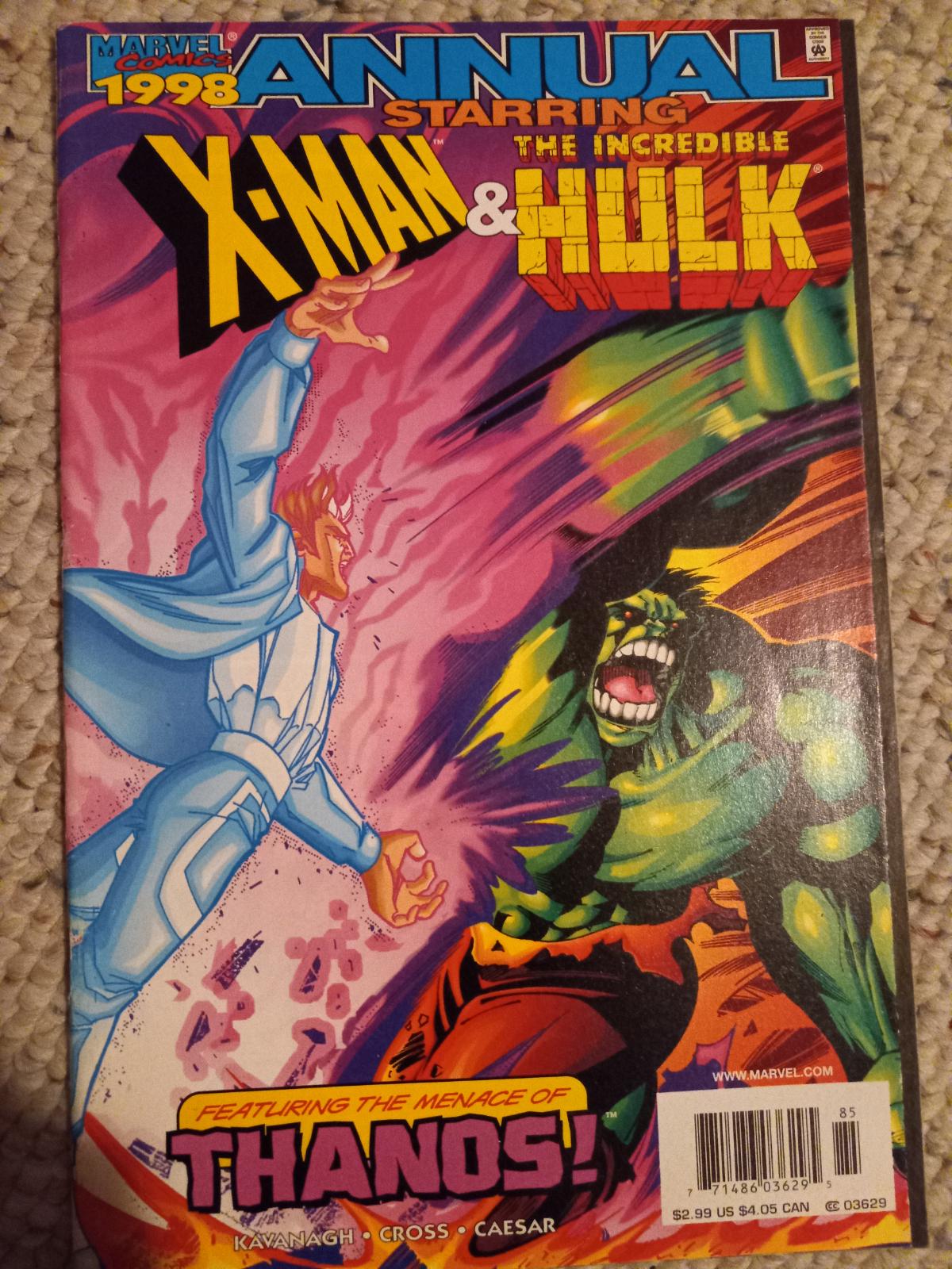 X-Man & Hulk Annual #1 (1998) Comic Books X-Man & The Incredible Hulk