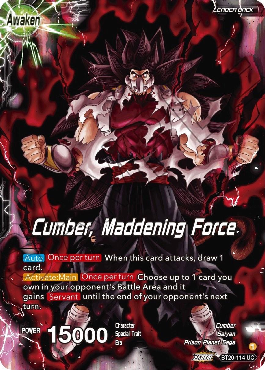 Evil Saiyan // Cumber, Maddening Force BT20-114 Dragon Ball Super Power Absorbed