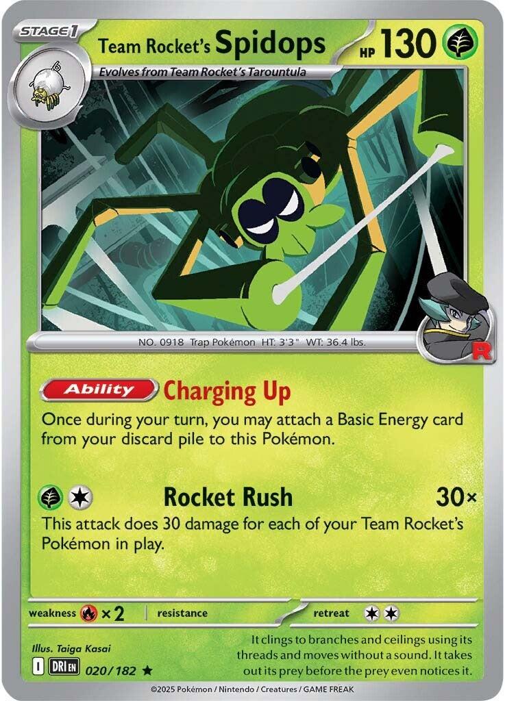 Team Rocket's Spidops #20 Pokemon Destined Rivals