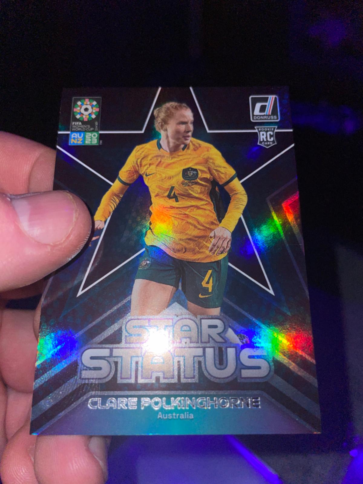 Clare Polkinghorne #1 Soccer Cards 2023 Donruss FIFA Women's World Cup Star Status