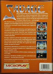 Back Cover | Savage Commodore 64