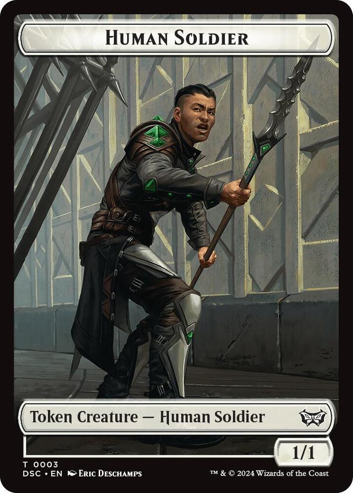 Human Soldier // Scarecrow Token #3 Magic Duskmourn: House of Horror Commander