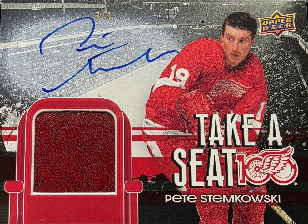 Pete Stemkowski #TSO-8 2025 Upper Deck Detroit Red Wings Centennial Take A Seat Olympia Hockey