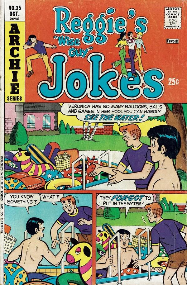 Reggie's Wise Guy Jokes #35 (1975) Comic Books Reggie's Wise Guy Jokes