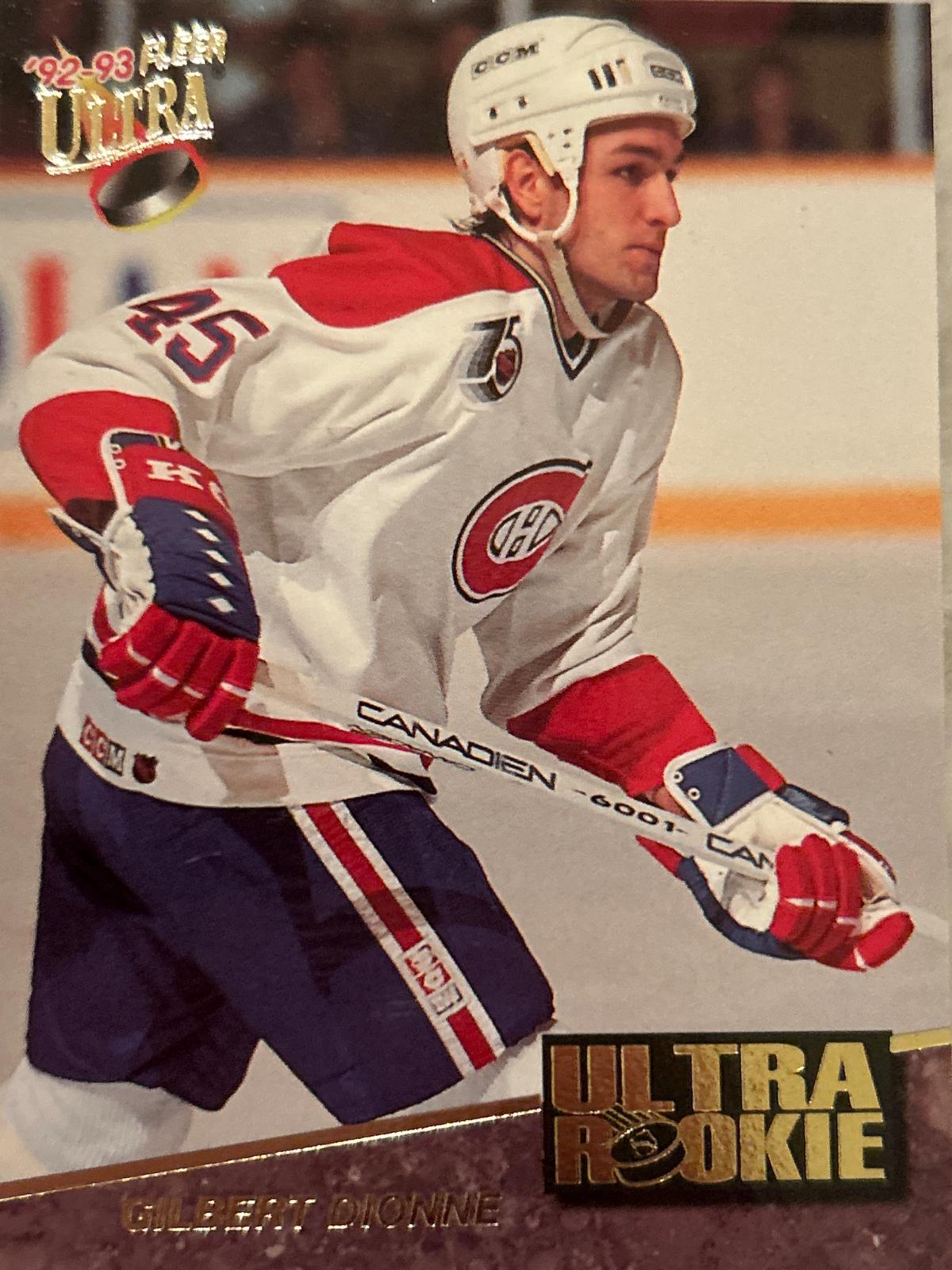 Gilbert Dionne #4 Hockey Cards 1992 Ultra Rookies