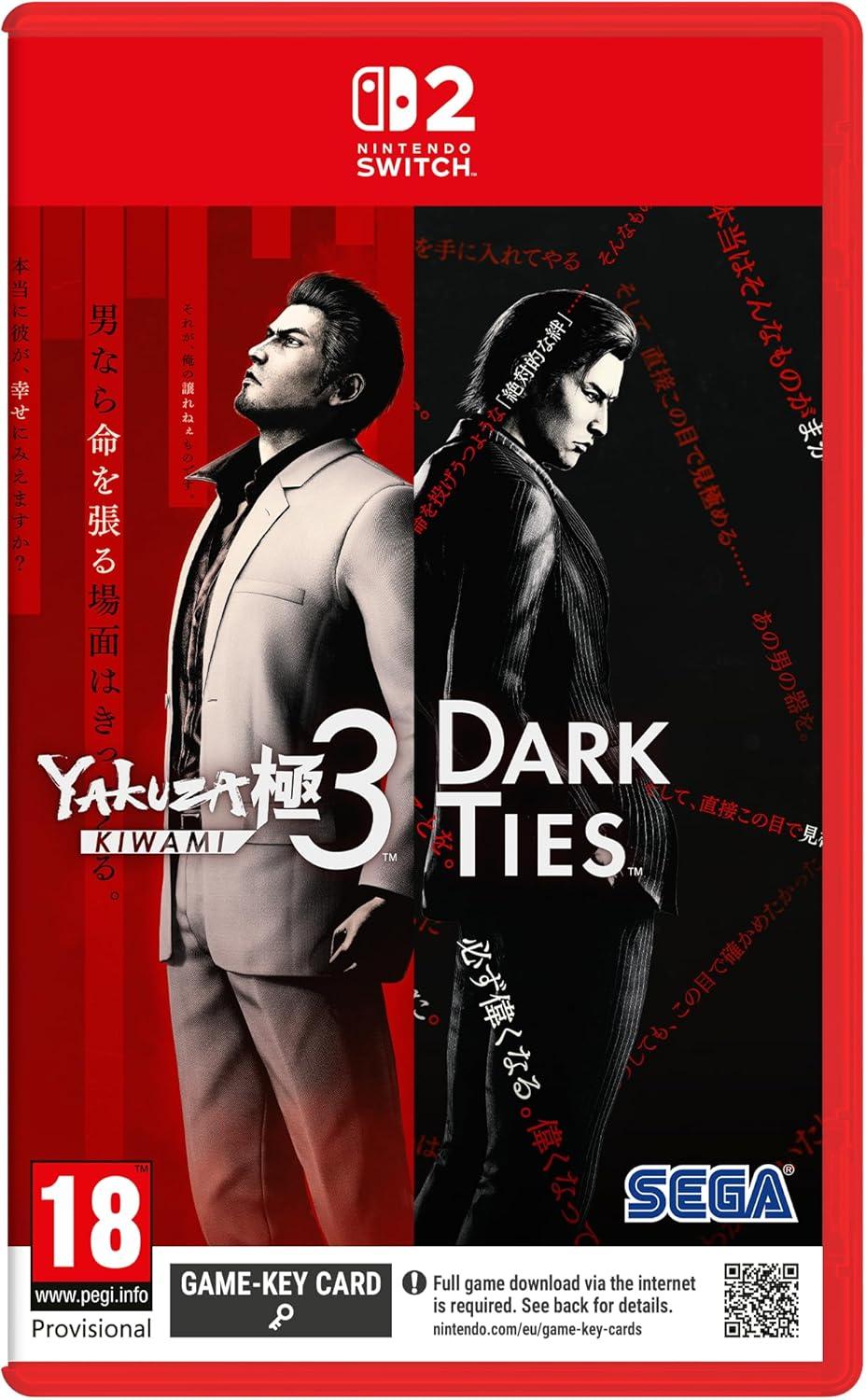 Carátula de Yakuza Kiwami 3 & Dark Ties para Switch 2 (edición PAL España)
