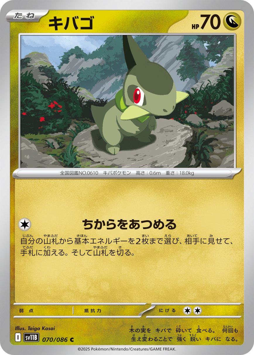 Axew #70 Pokemon Japanese Black Bolt