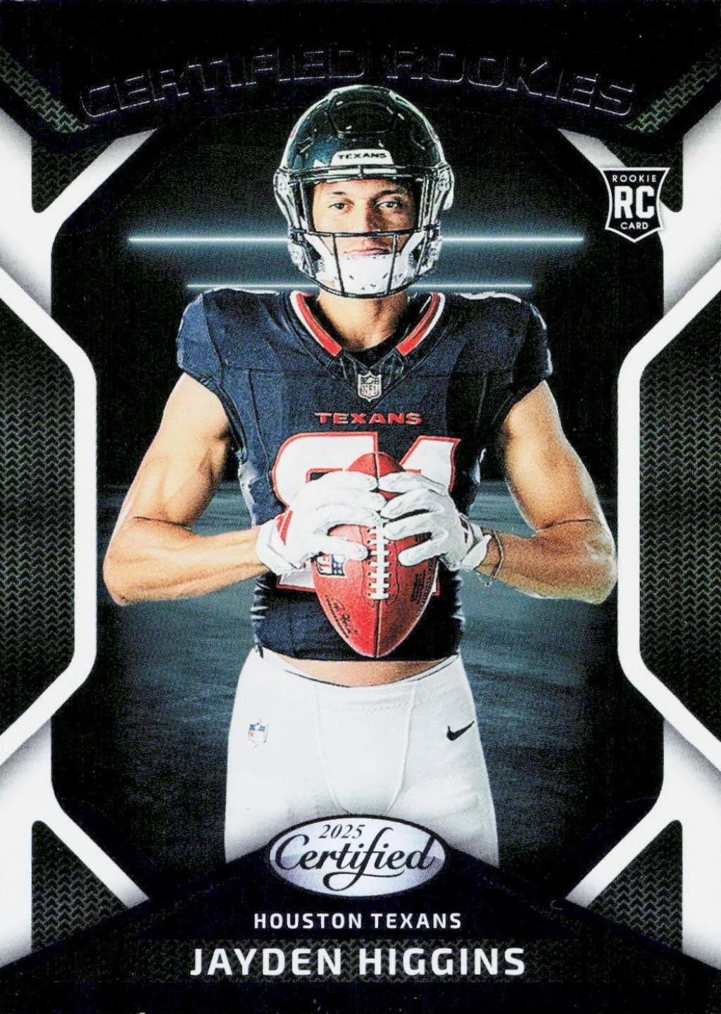 Jayden Higgins #CRK-JHS 2025 Panini Certified Rookie Football