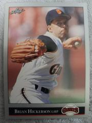 Bryan Hickerson #280 Baseball Cards 1992 Leaf Prices