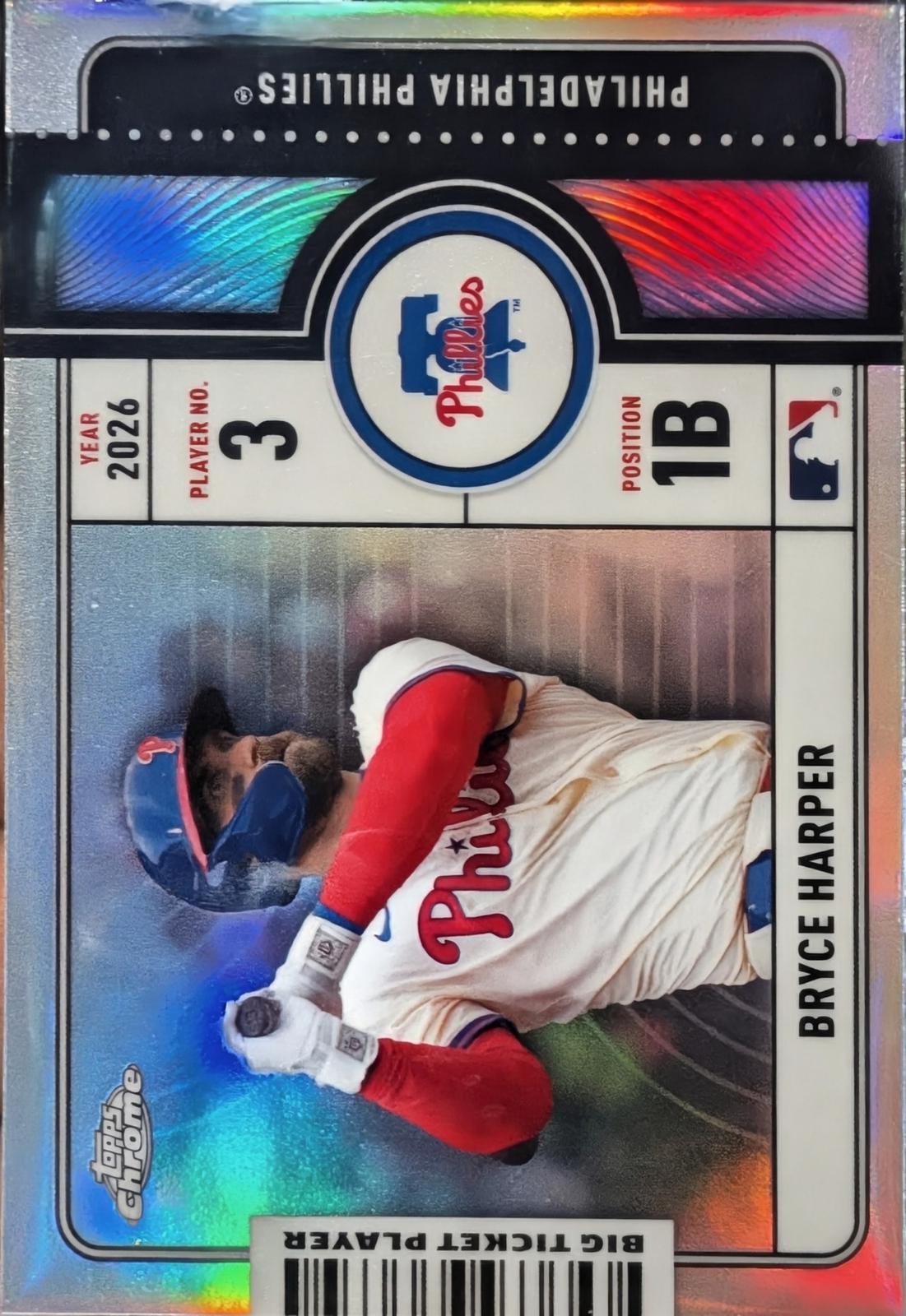 2026 Topps Chrome Big Ticket Players Bryce Harper #BTP-19 card