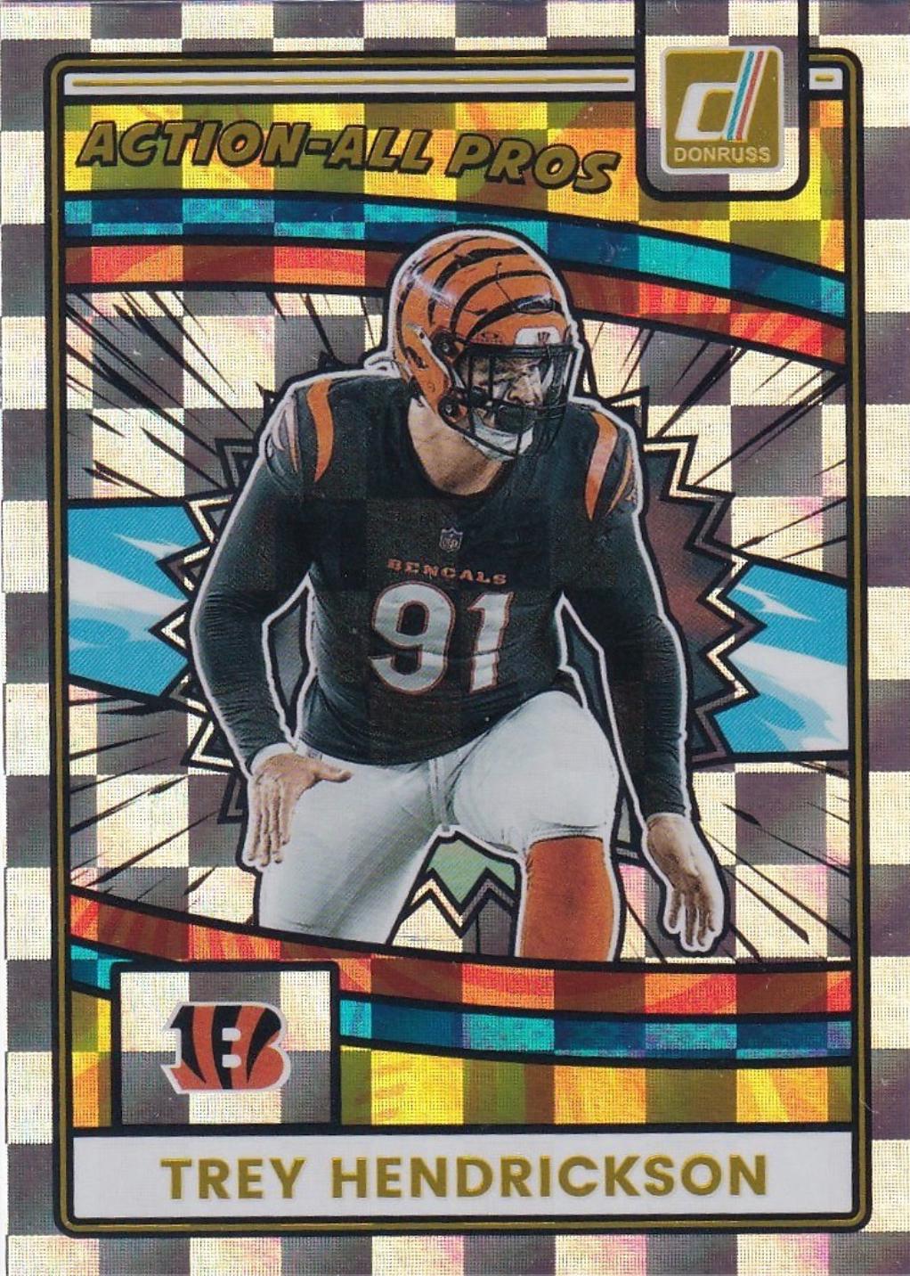 2025 Panini Donruss Action All-Pros Trey Hendrickson #AAP-THE card