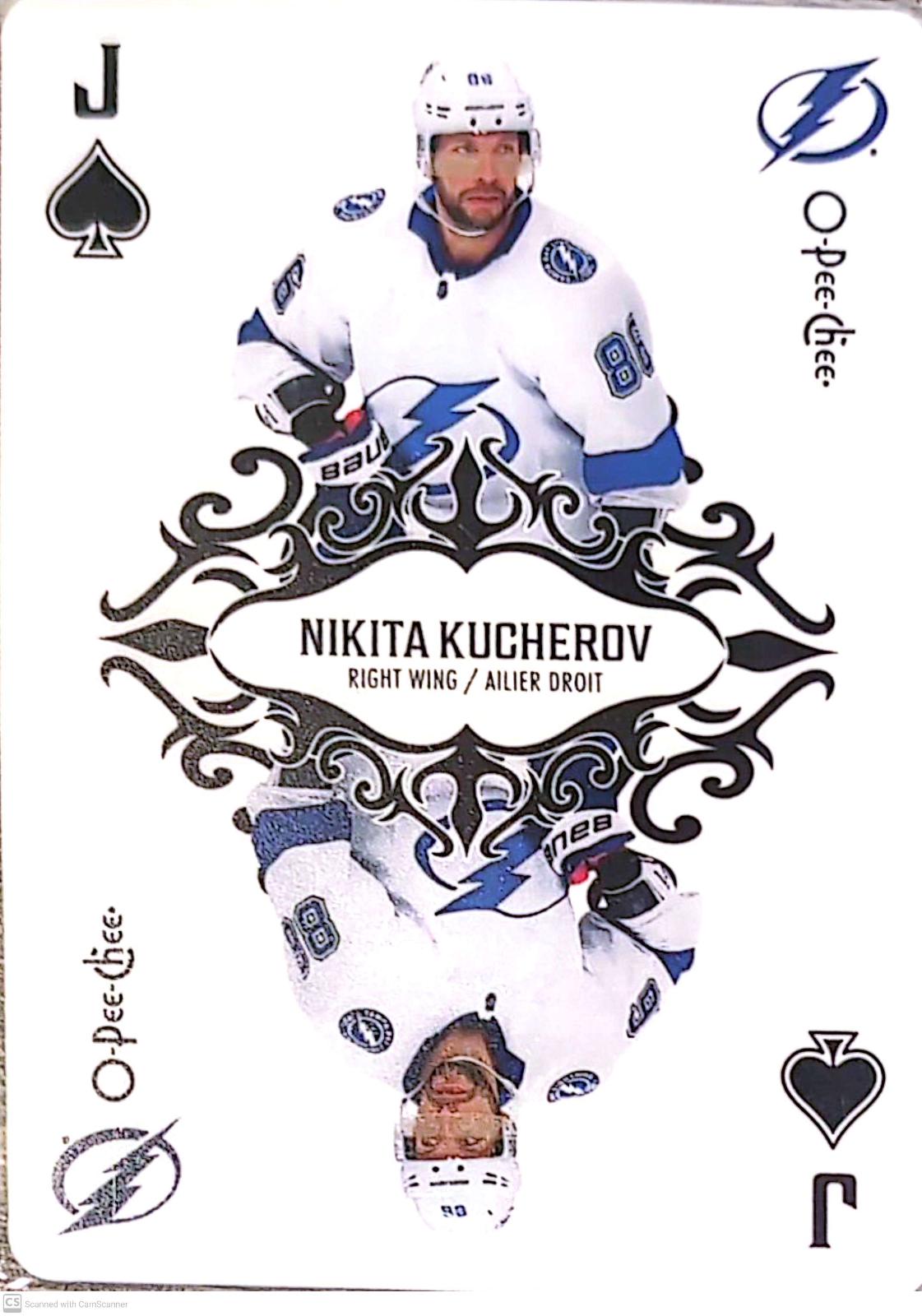 Nikita Kucherov #J-SPADES Hockey Cards 2023 O-Pee-Chee Playing Cards