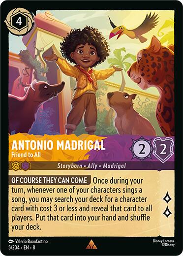 Antonio Madrigal - Friend to All #5 Lorcana Reign of Jafar