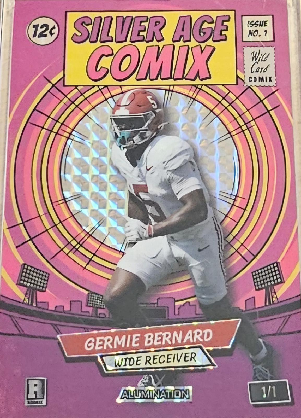 Germie Bernard #JSACPU2-GB 2026 Wild Card Alumination Just The Hits Football