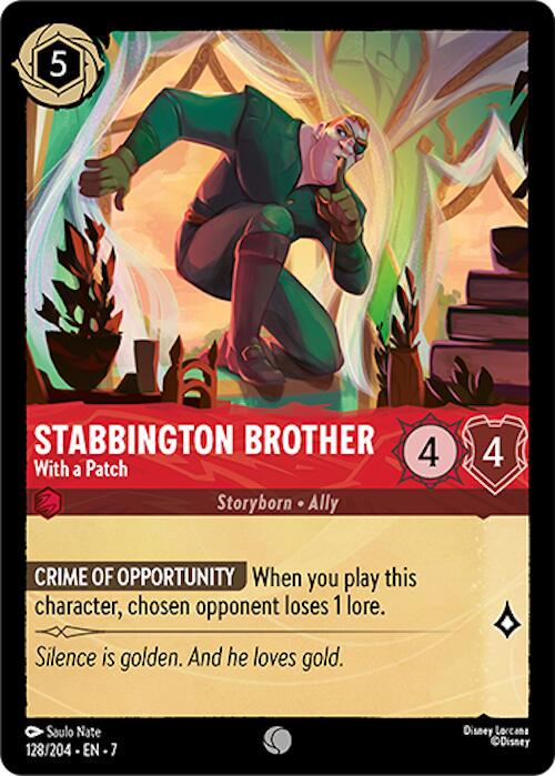 Stabbington Brother - With a Patch #128 Lorcana Archazia's Island
