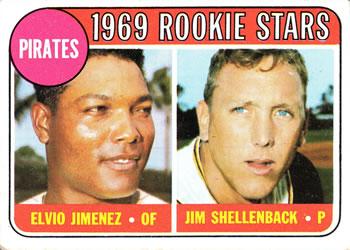 1969 Pirates 1969 Rookie Stars: Elvio Jimenez / Jim Shellenback #567