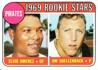 Pirates 1969 Rookie Stars: Elvio Jimenez / Jim Shellenback