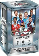 Value Blaster Box Soccer Cards 2025 Topps Chrome UEFA Prices