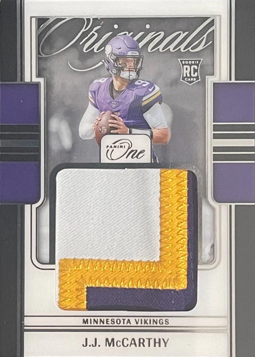 J.J. McCarthy #2 2024 Panini One Football One Originals