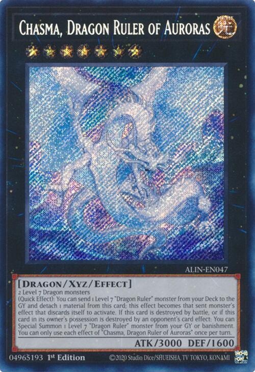 Chasma, Dragon Ruler of Auroras ALIN-EN047 YuGiOh Alliance Insight