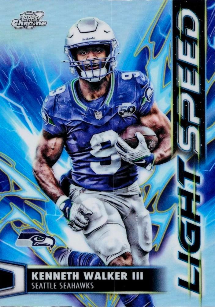 Kenneth Walker III #LS-21 Prices | 2025 Topps Cosmic Chrome Light
